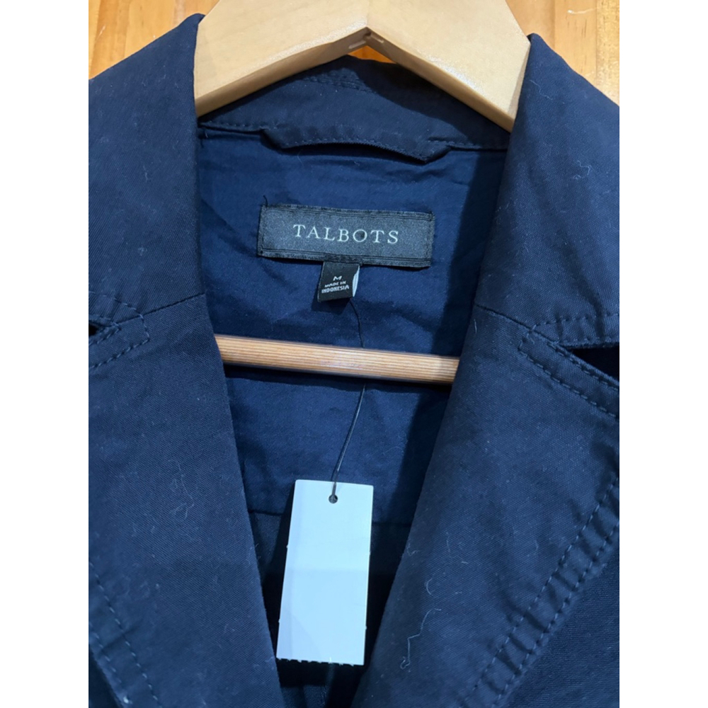 Talbots Utility Jacket Navy Blue Button Front Lig… - image 3